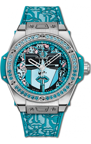 Hublot Big Bang Marc Ferrero Steel Turquoise 39 mm 465.SX.1190.VR.1207.LIP19 replica